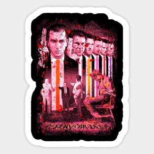 Retro Art Neo Noir Crime Film Sticker